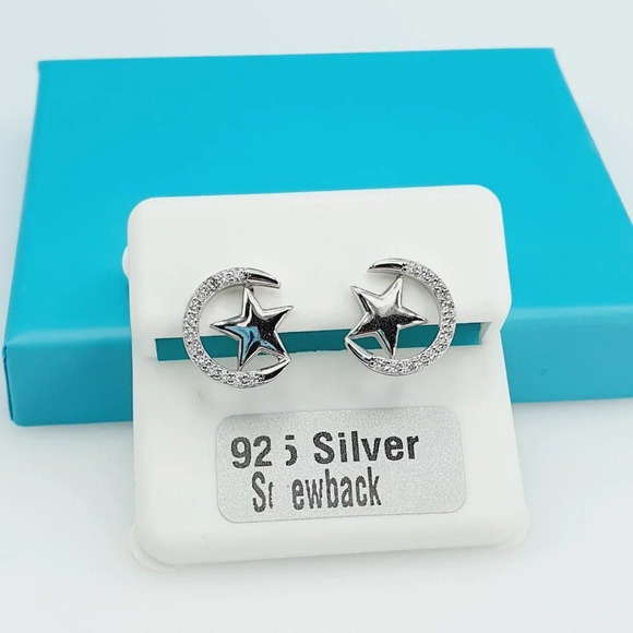 "925 Sterling Silver CZ Beautiful Earrings for Women, 1USPAR4224 - Picture 7 of 10